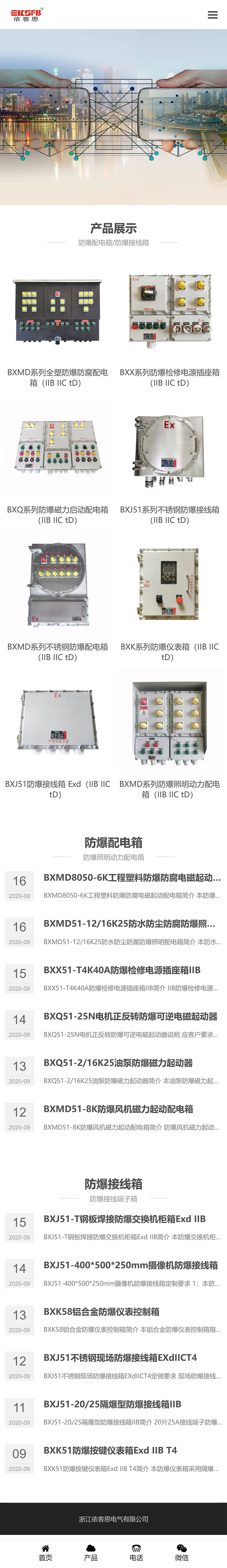 网站建设案例效果——移动手机端