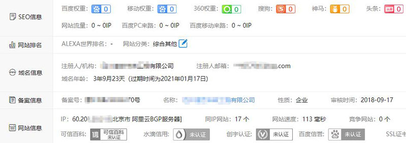网站排名