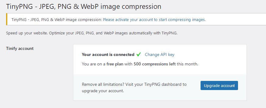 wordpress建站教程：Compress JPEG & PNG images图片压缩插件的使用-悦然建站