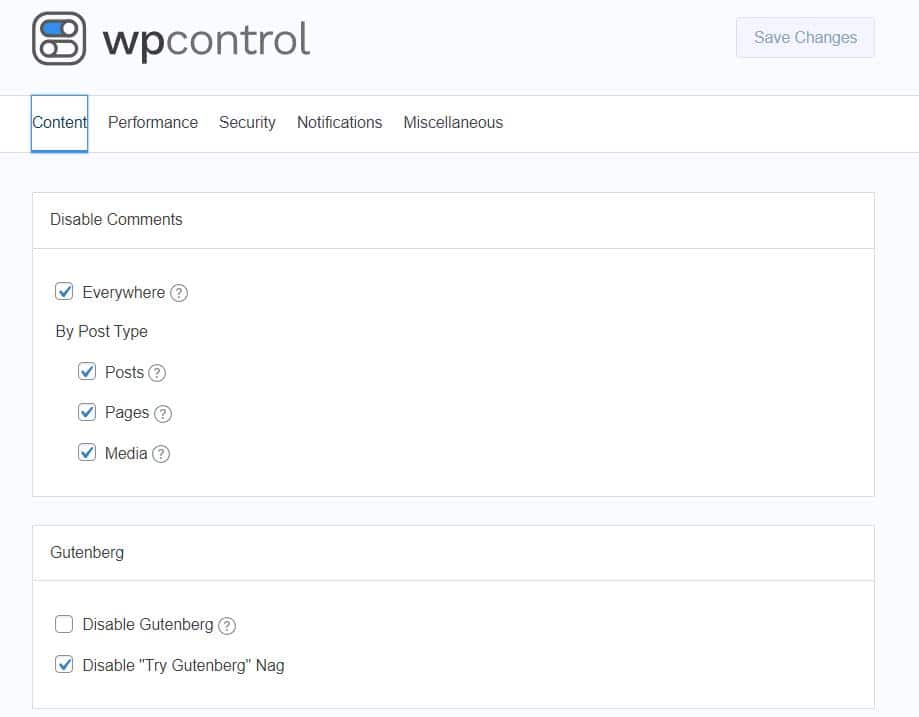 Wordpress外贸建站教程：使用WPControl插件关闭不需要的功能