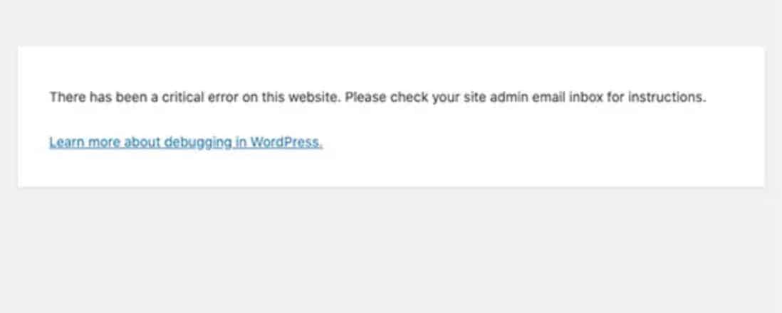 wordpress网站维护教程：WordPress提示“您的网站上存在严重错误”，如何解决？-悦然wordpress建站