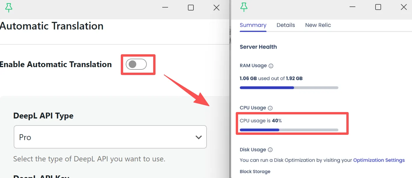 TranslatePress自动翻译API失效导致的网站故障:CPU长期占用100% 2 TranslatePress自动翻译API失效导致的网站故障:CPU长期占用100%